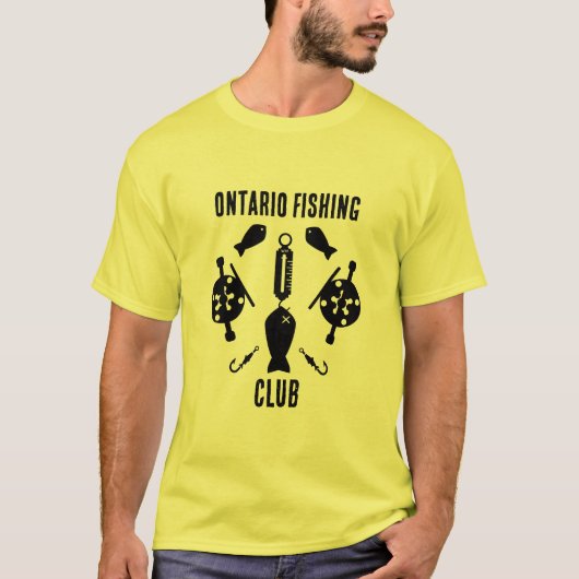 サーモン魚釣りカナダ Tシャツ (正面)