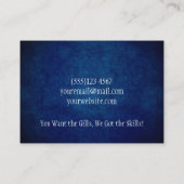 サーモン魚釣りガイドサービス名刺 名刺 (裏面)