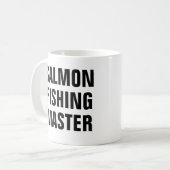 サーモン魚釣りマスター コーヒーマグカップ (正面左)