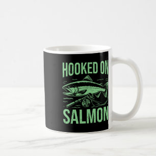 サーモン魚釣り コーヒーマグカップ
