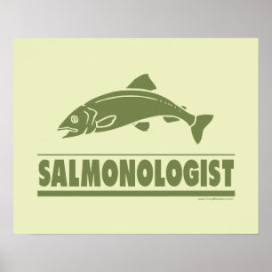 サーモン魚釣り ポスター