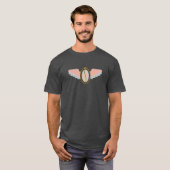 サーモン・ウィング飛んでいる・モンスターゾンビ・ウイルス Tシャツ (正面フル)