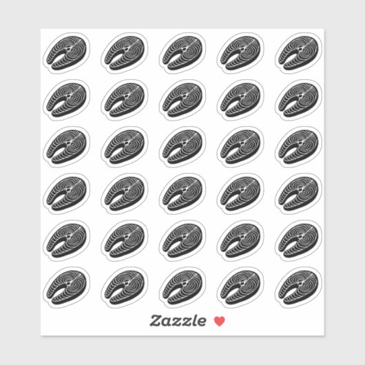 サーモン ウェディング プレース カード 食事メニュー選択 シール (シート)