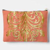 サーモン、クリスマスプレゼント機関®大 アクセサリーポーチ (裏面)