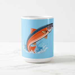 サーモン コーヒーマグカップ
