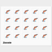 サーモン スクエアシール (シート)