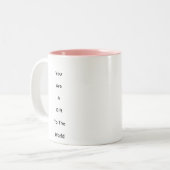 サーモン ツートン 11 oz. マグカップ (正面左)