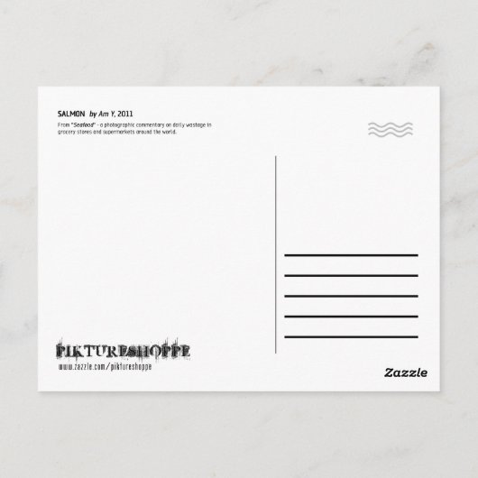 サーモン ポストカード (裏面)