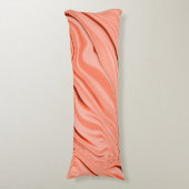 サーモン、桃、サンゴ、ピンクのミックス波状 ボディピロー (正面縦)