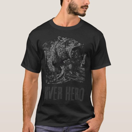サーモン 釣り Tシャツ (正面)
