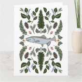 サーモンPNW自然モミのシダの果実のフォーエイジング饗宴 カード (正面)