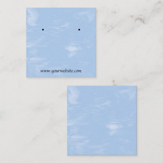 サーラスクラウドイヤリング表示カード スクエア名刺 (正面/裏面)