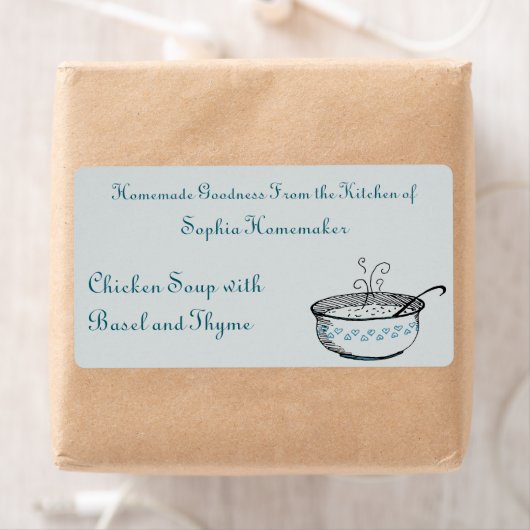 サーリアンアクセント食べ物とスープハート ラベル (インサイチュ)