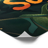 サールアフリカヒョウ ポスター (角)