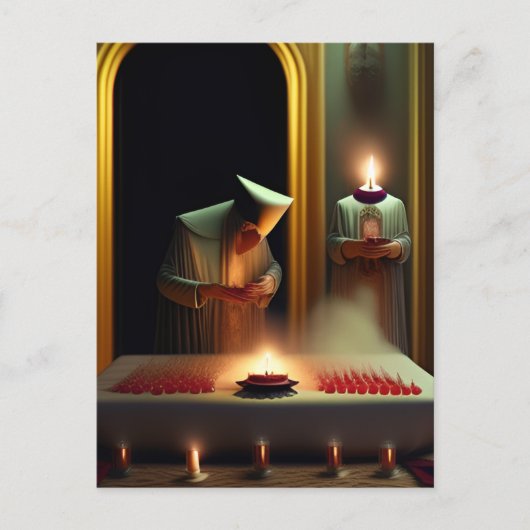 サーレアル風変わり儀式葉書 ポストカード (正面)