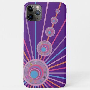 サーレカラフルルサイケデリッククロック線の円 iPhone 11 PRO MAXケース