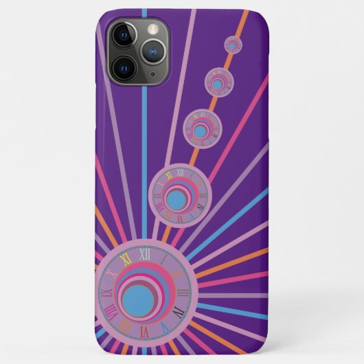 サーレカラフルルサイケデリッククロック線の円 Case-Mate iPhoneケース (裏面)