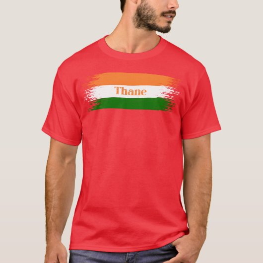 サーン市インドの旗 インド人 バケーション ホーム 市 g tシャツ (正面)