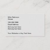 サー車のビスモダンの両面 名刺 (裏面)