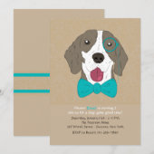 サー・アーサー・ドッグ招待 招待状 (正面/裏面)