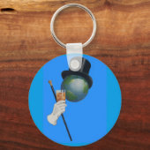 サー・アースはカクテルを飲んでいる キーホルダー (正面)