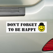 サー・イエロー+背中。&アイディア バンパーステッカー (車上)