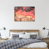 サー・ウィリアム・ハミルトン噴火の研究 キャンバスプリント (インサイチュ (寝室))