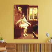 サー・ウォルター・ローリーの最初の煙 キャンバスプリント (インサイチュ (リビング))