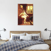 サー・ウォルター・ローリーの最初の煙 キャンバスプリント (インサイチュ (寝室))