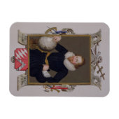 サー・ウォルター・ローリー(c.1552-1618)のポートレート マグネット (横)