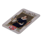 サー・ウォルター・ローリー(c.1552-1618)のポートレート マグネット (左側)
