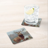 サー・エドウィン・ランドセル |グレン（昆虫）オオカバマダラ、モナーク, 1851 スクエアペーパーコースター (インサイチュ)