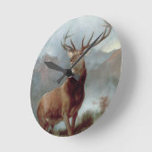 サー・エドウィン・ランドセル |グレン（昆虫）オオカバマダラ、モナーク, 1851 ラウンド壁時計 (傾斜)