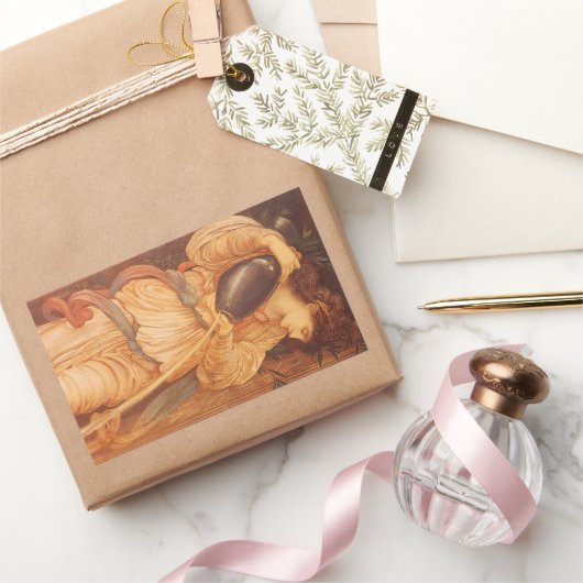 サー・エドワード・コーリー・バーン=ジョーンズによるテンペランティア 長方形シール (ギフト)