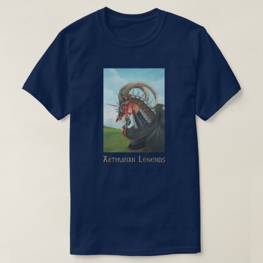 サー・ガワインの戦争馬グリゴレット Tシャツ (デザイン正面)