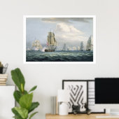 サー・シドニー・スミス(1764-1840)の飛行隊は ポスター (ホームオフィス)