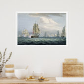 サー・シドニー・スミス(1764-1840)の飛行隊は ポスター (キッチン)