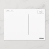 サー・トーマス・モア ポストカード (裏面)