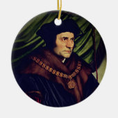 サー・トーマス・モア – 若きハンス・ホルベイン著 セラミックオーナメント (正面)