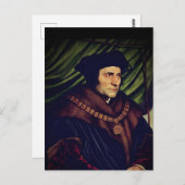 サー・トーマス・モア – 若きハンス・ホルベイン著 ポストカード (正面/裏面)