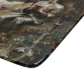 サー・パーシバルの誘惑（中世の騎士） カッティングボード (角)