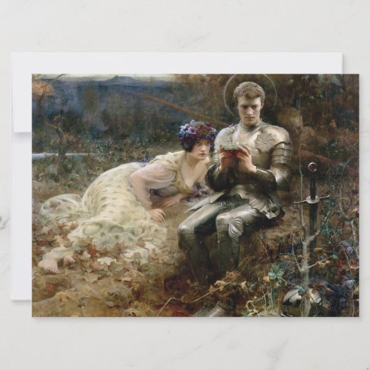 サー・パーシバルの誘惑（中世の騎士） カード (正面)