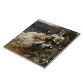 サー・パーシバルの誘惑（中世の騎士） タイル (側面)