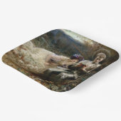 サー・パーシバルの誘惑（中世の騎士） ペーパープレート (傾斜あり)