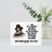 サー・フランシス読ベーコンが引用文を考える ポストカード (スタンド正面)