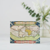 サー・フランシス・ドレイクの地図 ポストカード (スタンド正面)