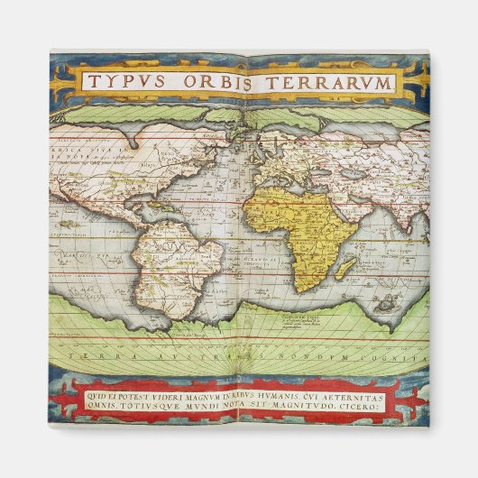 サー・フランシス・ドレイクの地図 マグネット (正面)