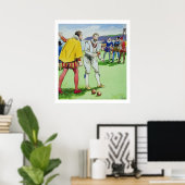 サー・フランシス・ドレイク(1540/3-96遊)の茶碗 ポスター (ホームオフィス)