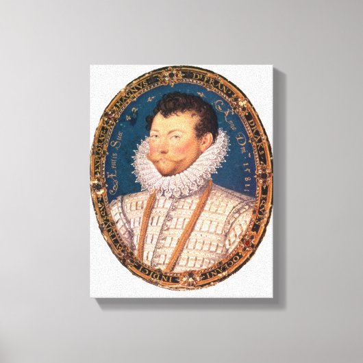 サー・フランシス・ドレイク, 1581 キャンバスプリント (正面)