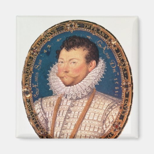 サー・フランシス・ドレイク， 1581 マグネット (正面)